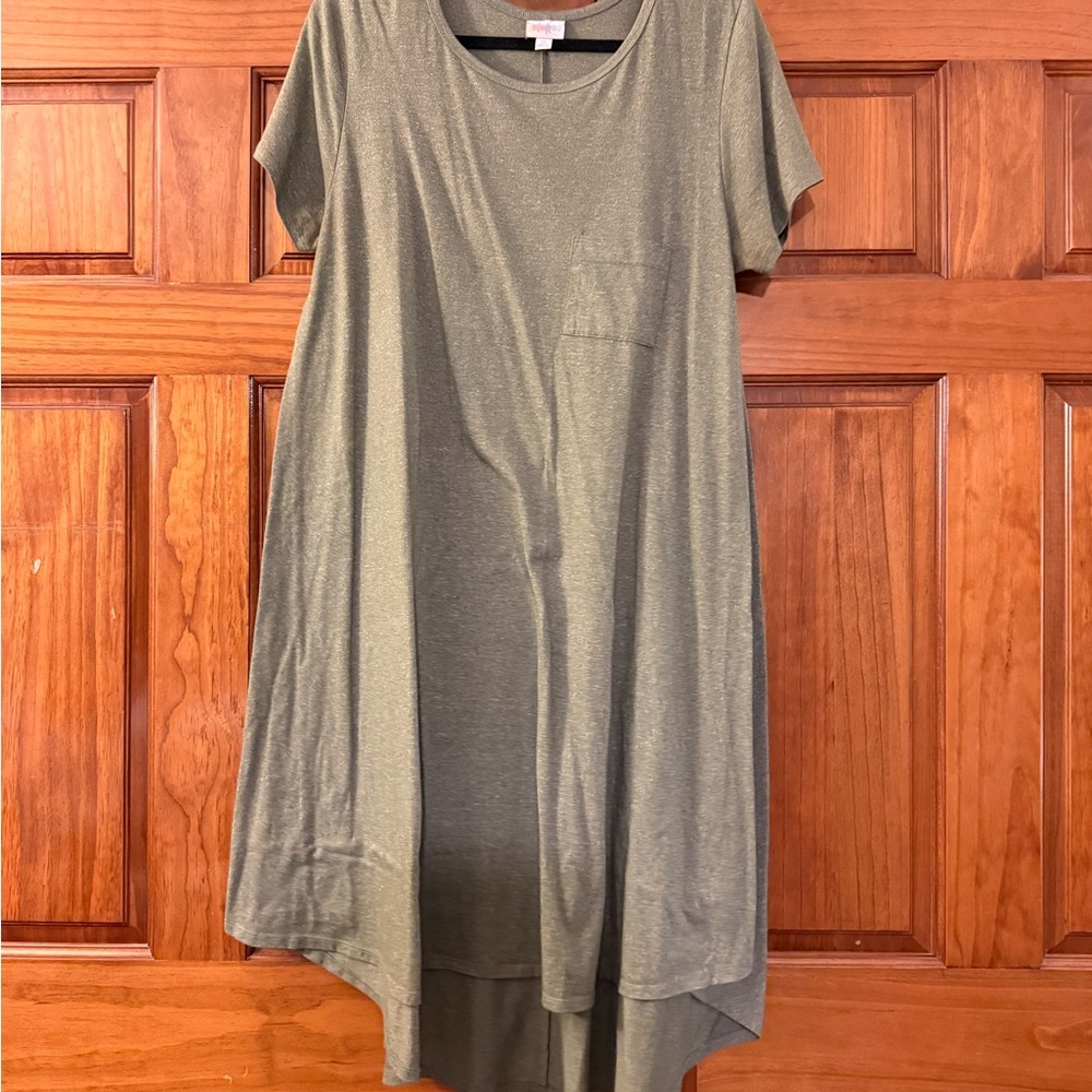 LuLaRoe Olive Green T-Shirt Dress